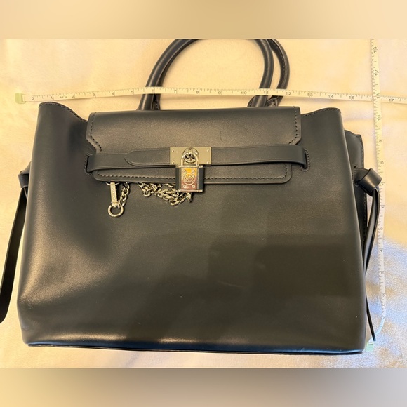 Michael Kors Hamilton Legacy Elegant Navy Leather Handbag - Picture 8 of 8